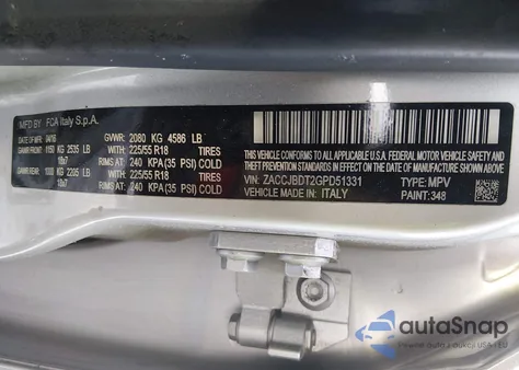 2016 Jeep Renegade Limited z USA, uszkodzony, nr VIN ZACCJBDT2GPD51331